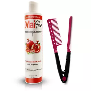 Brazilian Keratin Treatment Professional Blowout 10oz 300ml Free Comb Mai Hair - Picture 1 of 10