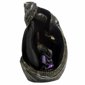 Thai Buddha in Hand Backflow Incense Burner with a free box of 12 Jasmine Cones - Picture 1 of 5