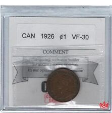 1926 Canada 1 Cent - CMG VF30 -