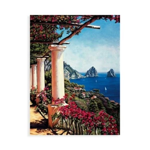 Stampa su Tela su Carta Poster o Quadro Wright Elizabeth Pergola in Capri - Picture 1 of 2