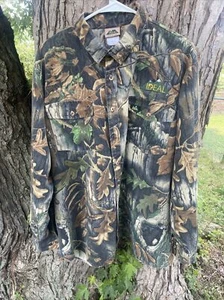 Vintage Ideal Brand Camo HUNTING Long Sleeve Button Shirt Size XL MADE IN USA - Picture 1 of 5