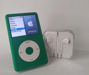 iPod Classic 7ta Generación de 512 GB | Batería y Memoria Flash de 3000 mAh - Verde/Blanco - Imagen 1 de 6