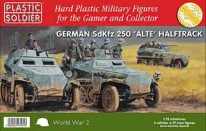 Plastic Soldier WW2V20022 tedesco SdKfz 250 ALTE kit plastica semitraccia scala 1/72 - Foto 1 di 7