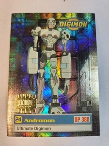 1999 Digimon Esclusiva Anteprima Timbro Oro Holo Foil Andromon U1 di 8 - Foto 1 di 4