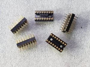 AUGAT 616-AG1   16 PIN x .3 MACHINED PIN ADAPTOR HEADERS  - 2 pcs - Picture 1 of 1