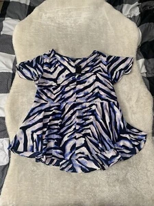 New Torrid Water Zebra Flutter Womens Shirt Plus Size 1X Blouse - Picture 1 of 6