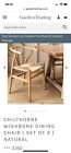 Brand New In Box - Cost £700 - Garden Trading Ash Wood Wishbone Dining Chairs