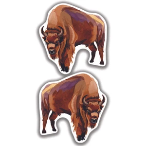 AMERICAN BISON ABZIEHBILD Buffalo 2 Aufkleber Bogo Auto Fenster Stoßstange 4x4 - Bild 1 von 1