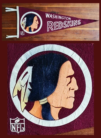 VINTAGE 1960s Washington Redskins NFL Football Pennant! WOW! Cover
