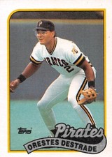 1989 Topps #27 Orestes Destrade RC Rookie Card Pittsburgh Pirates 💎⚾💎