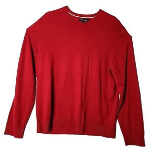 Banana Republic Men XL Cotton Cashmere Crewneck Red Pullover Sweater