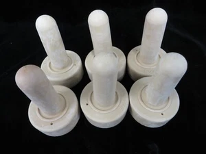 6 Manna Pro Corp Snap On Rubber Calf Nursing Bottle Nipples - New Old Stock - Picture 1 of 4
