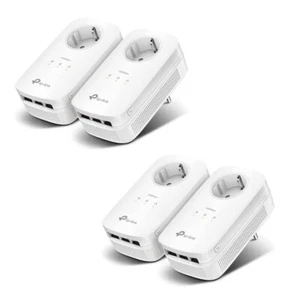 [4er] TP-LINK TL-PA8030P AV1300 Gigabit Powerline Adapter Set Kit Steckdose - Afbeelding 1 van 7