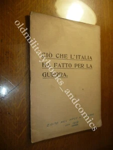 CIO CHE L'ITALIA HA FATTO PER LA GUERRA AA.VV. - Picture 1 of 1