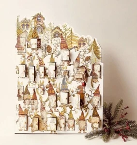 Pottery Barn Light Up Gnome Advent Calendar Open Box - Picture 1 of 5