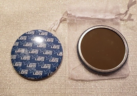 Pocket Purse Mirror Detroit Lions Cover