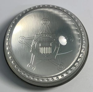 Vtg Salisbury Pewter United States Secret Service Domed Paperweight USA - Picture 1 of 7