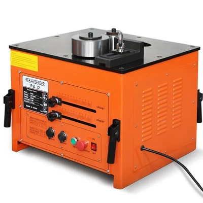 Dobladora de barras de acero hidráulica eléctrica 3000W 110V 0-180° máquina dobladora de barras de acero Foto 1 de 4