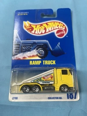 Camión rampa Hot Wheels vintage sin usar, en caja #187 lanzamiento 1991  Foto 1 de 3