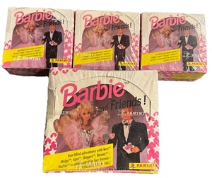 4X Panini Barbie and Friends Collectors Sticker Cards Boxes Vintage 1992 - Picture 1 of 12