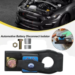 Car Battery Disconnect Isolator Cut Off Switch 12-24V Universal Battery Terminal - Foto 1 di 24