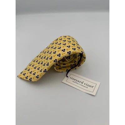 Corbata de seda con estampado de ancla amarilla Vineyard Vines para hombre Martha's Vineyard RN 2318245 Foto 1 de 4