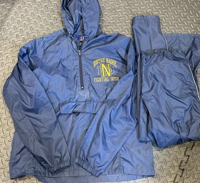 Vtg Notre Dame University Track Suit Pants Jacket Women’s Medium Blue BTR? - Image 1 of 4