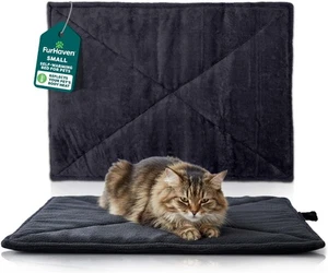 FurHaven ThermaNAP Self Warming Cat Mat/Dog Bed for Crates with Small, Black  - Picture 1 of 8