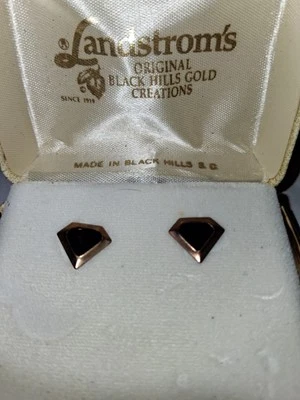 Landstrom's Original Black Hills Gold Creations earrings In original box - Image 1 of 4