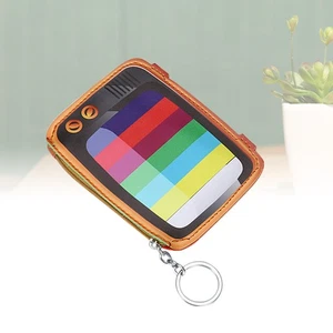 1PC Cartoon PU Coin Purse Mini Lovely Zipper Wallet Key Bag with Key Chain Ring - Picture 1 of 11