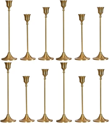 Gold Candle Holders Set -30Pcs Taper Candle Holder for Candlesticks, Tall Metal - Image 1 of 4