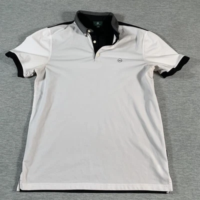 Camisa polo AG Green Label para hombre rendimiento medio golf cuello en contraste Foto 1 de 4
