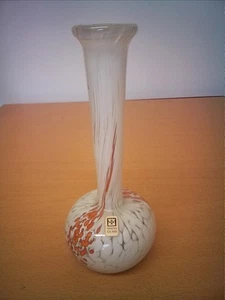 Mdina Single Stem Vase 19cm Signed With sticker VGC ❤️ CHARITY - Picture 1 of 10