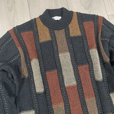 Suéter Bachrach Tejido 3D Estilo Coogi Para Hombres Pequeño Mezcla de Lana De Colección Cuello Simulado Italia Foto 1 de 4
