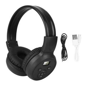 With soft earmuff and adjustable head strap FM Digital Radio Receiver Headphone - Foto 1 di 14