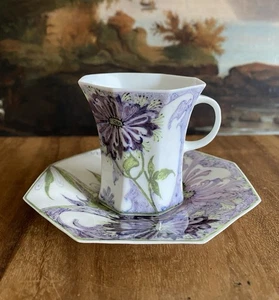 ROZENBURG Eierschale Porzellan TASSE & UNTERTASSE Den Haag Antik 1897-1909 VAN ROSSUM - Bild 1 von 21