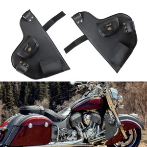 Motorcycle Soft Lowers Chaps Leg Warmer Bags Crash Bar Bag Rider For Indian 14+ - Bild 1 von 9