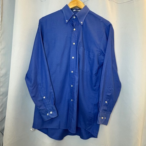 VANS Van Heu Oxford abito camicia abbottonata manica lunga blu 32 33 uomo 15 1 2