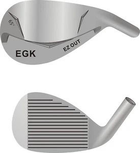55 DEGREE, EGK EZ OUT WIDE SOLE, SAND WEDGE APOLLO STANDARD STEEL SHAFT, stiff - Picture 1 of 10