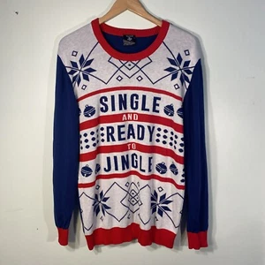 Walnut & 39th Ugly Christmas Sweater Mens XXL Single and Ready to Jingle - Picture 1 of 6