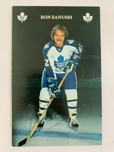 1981-82 Maple Leafs Postcards #25 Ron Zanussi - Toronto Rare & Vintage