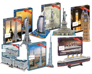 3D Puzzles Models Building Burj Khalifa Space Shuttle Eiffel Tower - Picture 1 of 53
