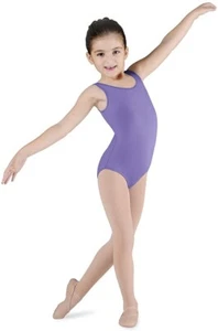Bloch 174439 Girls Dynamic Microlux Dance Tank Leotard Lavender Size 6X-7 - Picture 1 of 2