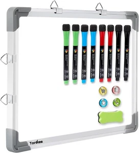 Kleine trocken abwischbare Whiteboard | 12"x16" magnetische hängende doppelseitige Memoboard - Bild 1 von 6