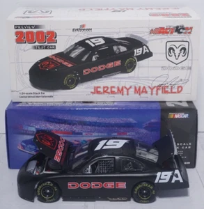 2002 JEREMY MAYFIELD #19 Black Dodge Test Car, 1:24, Action Racing Diecast Model - Picture 1 of 9