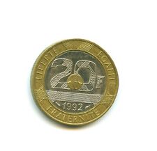 20 francs Mont Saint Michel 1992 , 5 groupes de stries n°E227