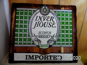 Handmade Cedar Wooden Inver House Scotch Whiskey Green Plaid Sign/KeyHolder 2020 - Picture 1 of 12
