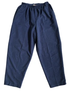 Teddi Talla 18 Azul Pull On Pantalones Informales Pana Rectos Elásticos Cintura Bolsillos - Imagen 1 de 8