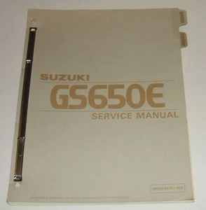 Manual de servicio Suzuki GS650 GS650E GS 650E 1981 1982 taller de reparación - Imagen 1 de 7