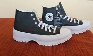 Converse All-Star Leather Hi Tops w/ Hiker Treads, mens 8.5 or womens 10.5 - Picture 1 of 7